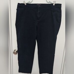 Gloria Vanderbilt Amanda Trousers Blue Plus Size 20W Short